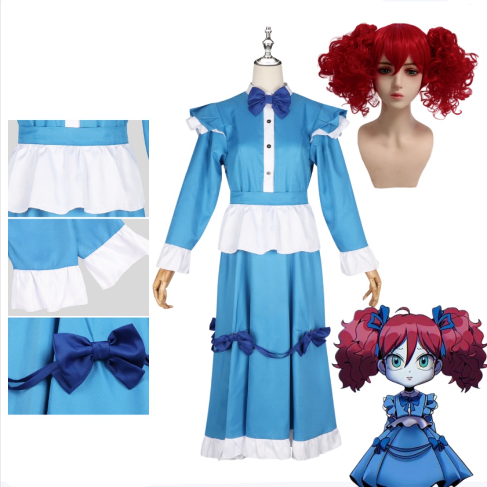 Anime Cosplay With Red Hair - زي تنكري كامل للنساء البالغات بتصميم