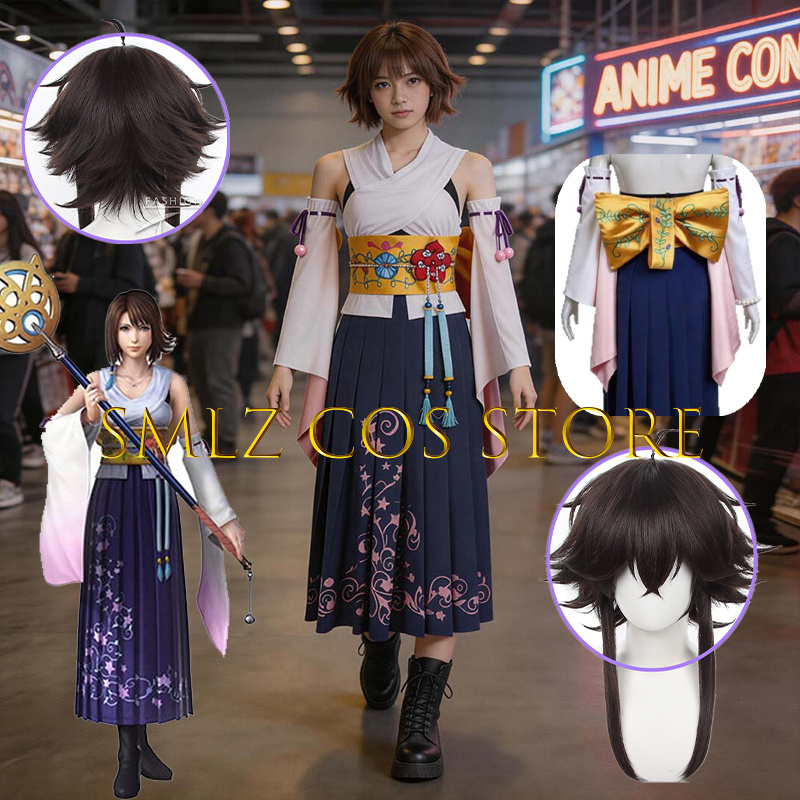 Anime Cosplay Show - زي تنكري نسائي Smlz FFX يونا