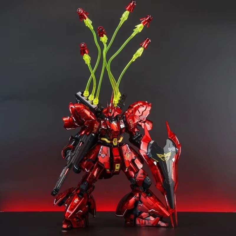 Bandai Gundam Rg - مجموعة نماذج STAR Sazabi المطلية بالكهرباء