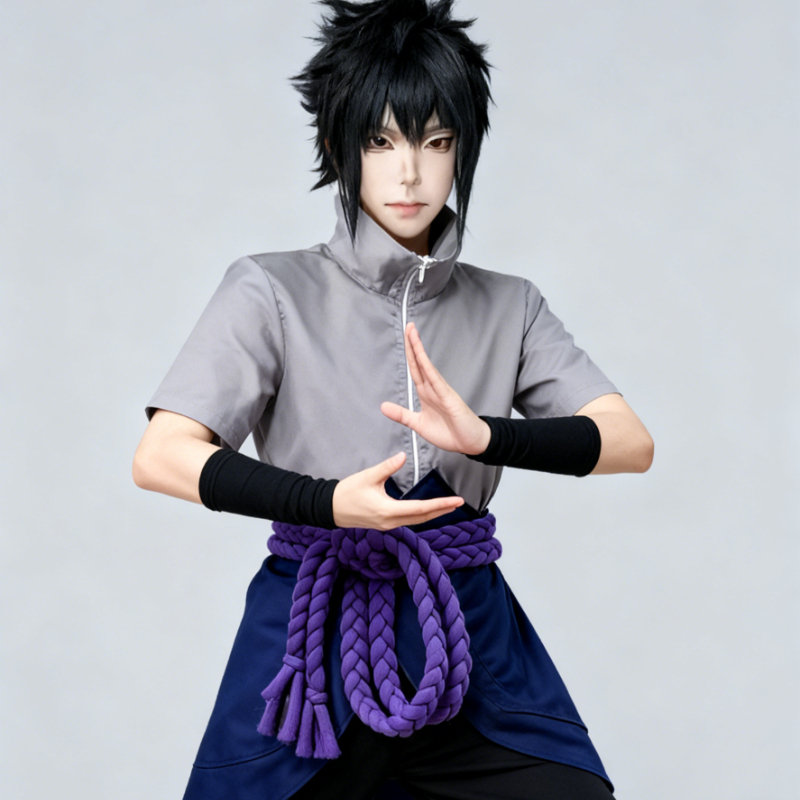 أزياء أنيمي أوتشيها ساسوكي الت - مراجعة Convention Cosplay Anime وسعره