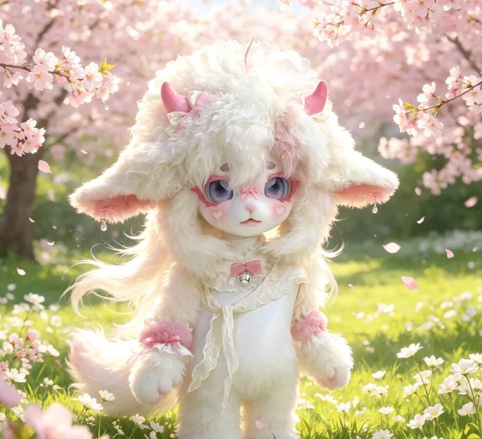 قناع فرو كيج يدوي الصنع على شك - مراجعة Anime Cosplay Lolita وسعره