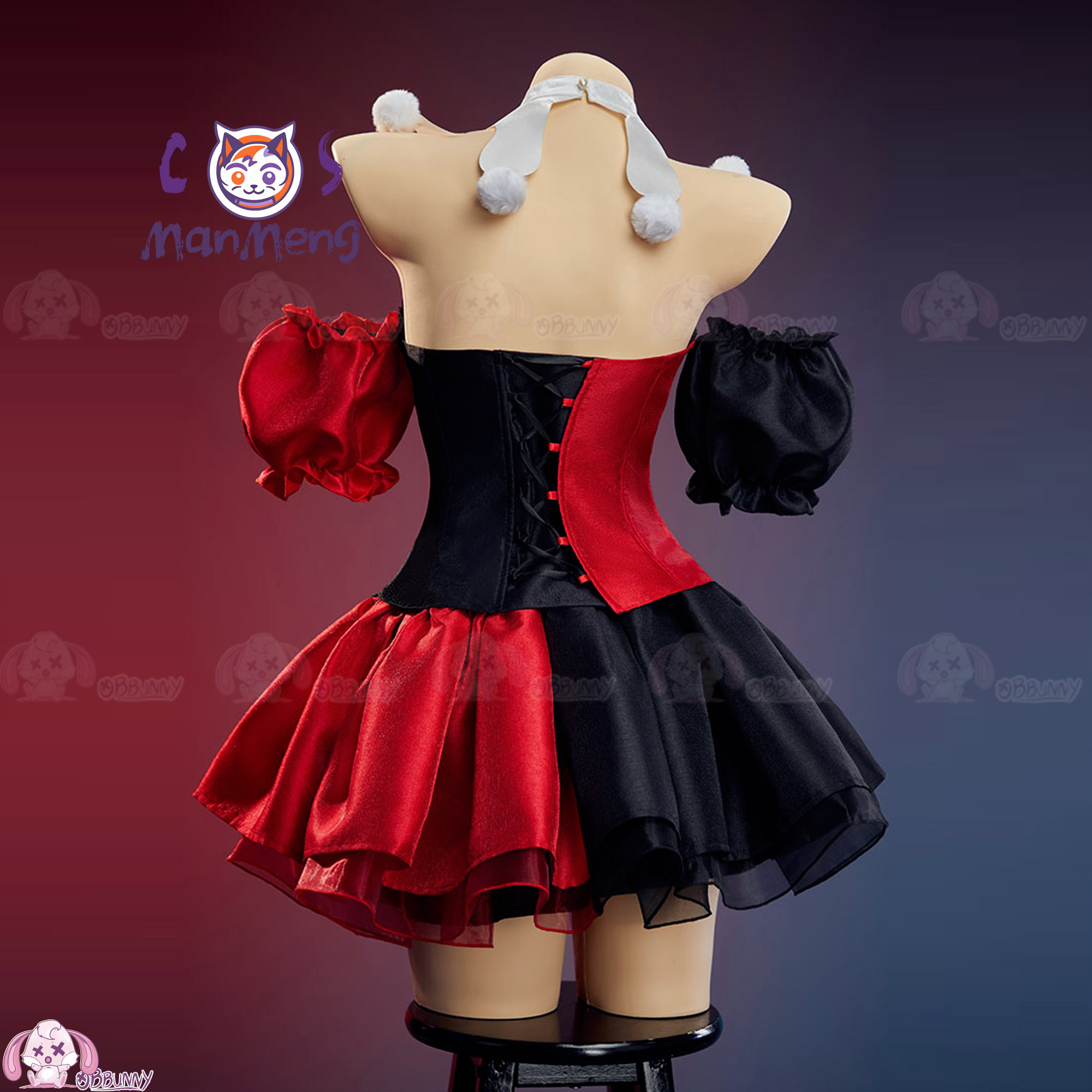 تنورة خصر جديدة بتصميم مهرج عل - مراجعة Anime Cosplay Lolita وسعره