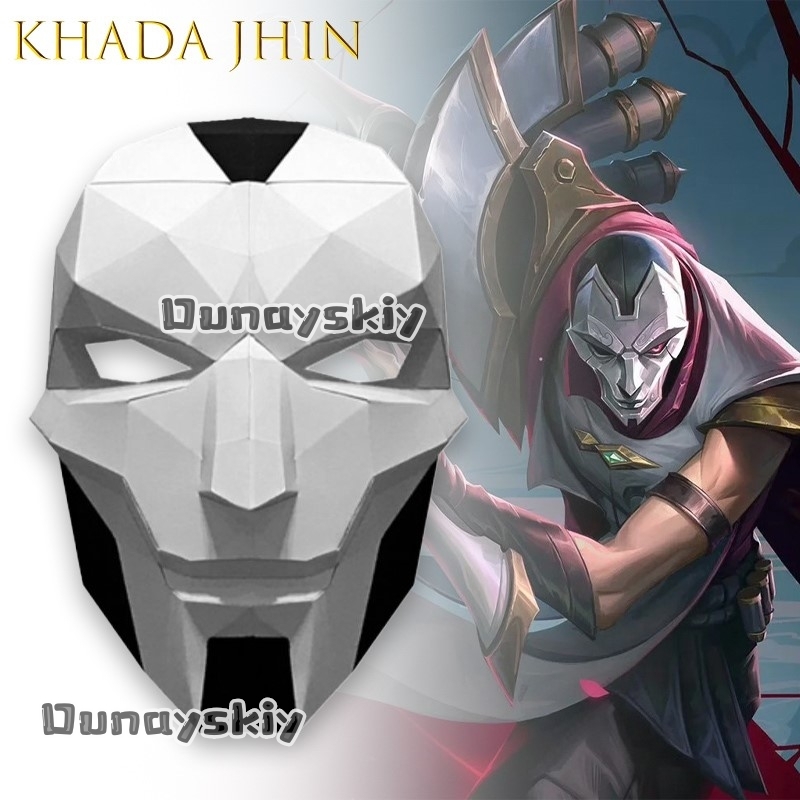 قناع AKhada Jhin Oni DIY من ال - مراجعة Anime Cosplay Diy وسعره