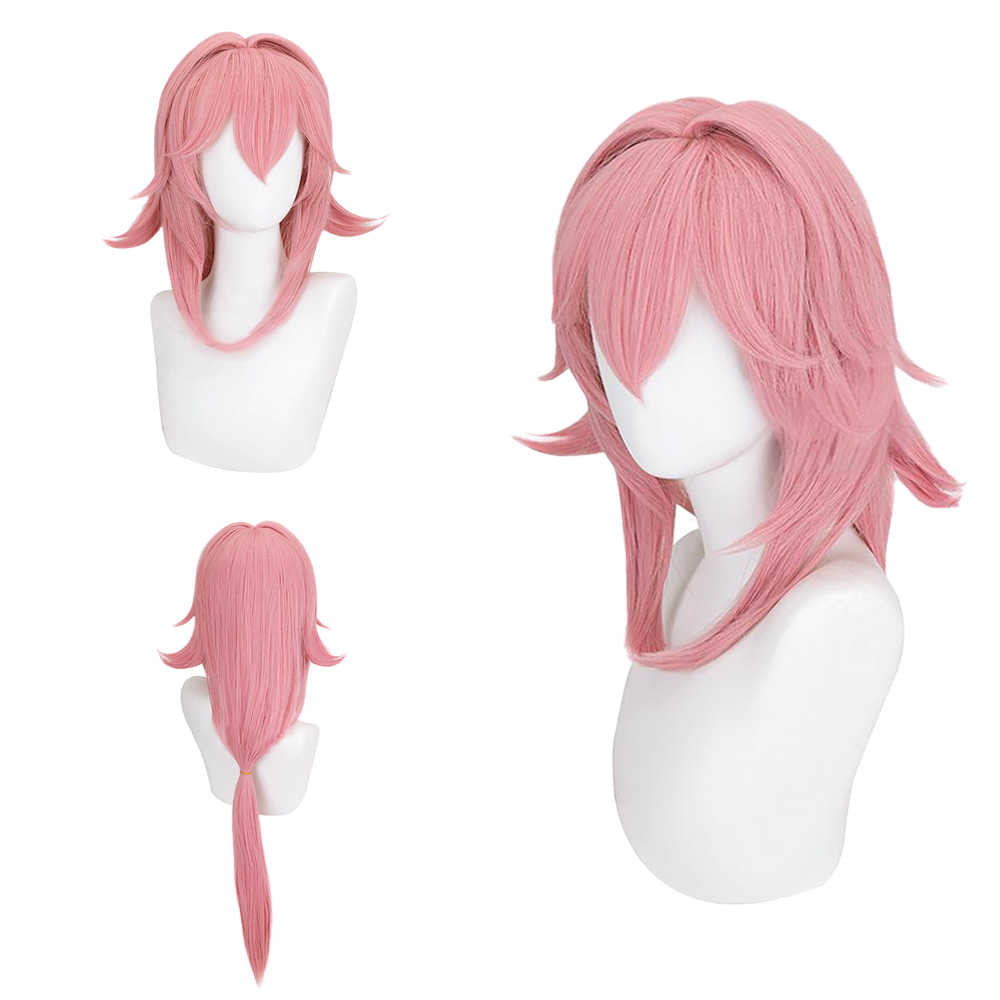 باروكة تنكرية لشخصية ياي ميكو  - مراجعة Cosplay Anime Yae Miko وسعره