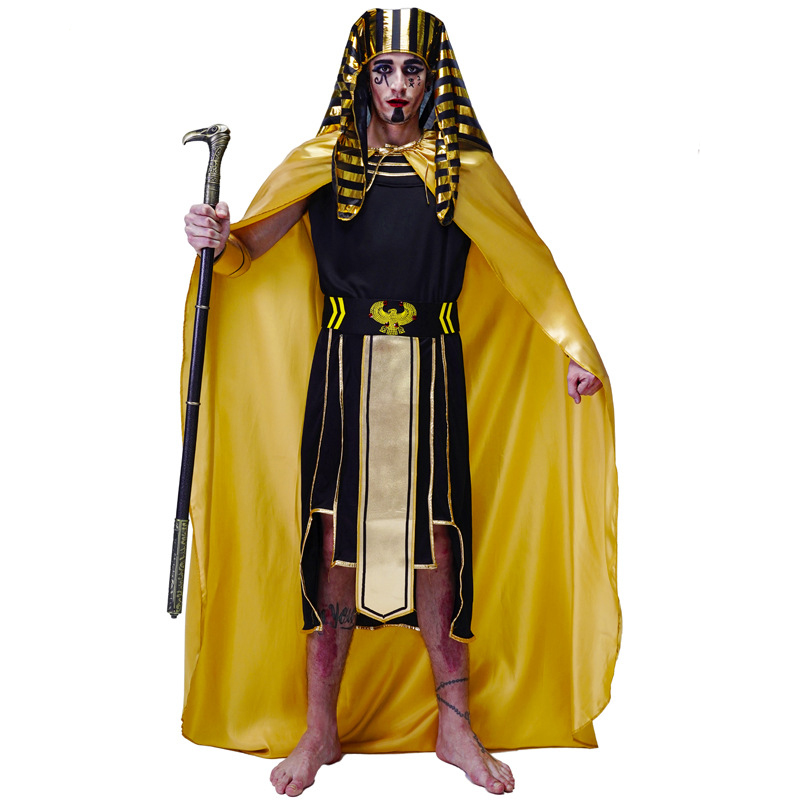 أزياء الهالوين للرجال للملكة ا - مراجعة Egypt Cosplay Anime وسعره