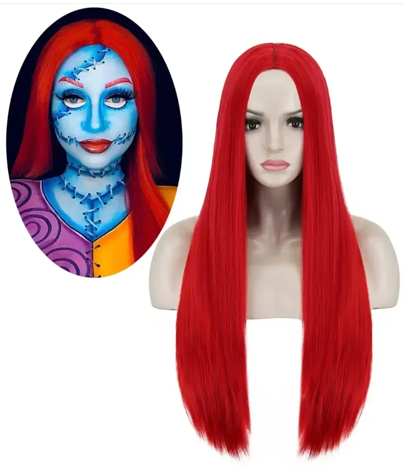 الأحمر سالي الباروكات أنيمي سا - مراجعة Anime Cosplay With Red Hair وسعره